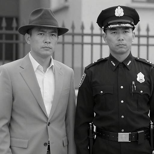 Noir Portrait: Officer and Gentleman