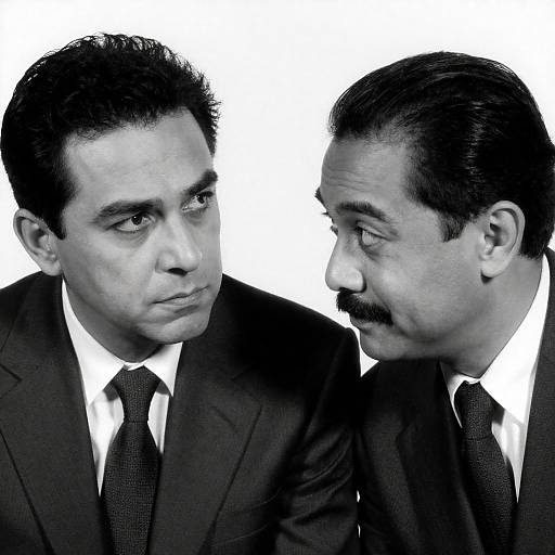 Intense Expressions in Black-and-White Portrait