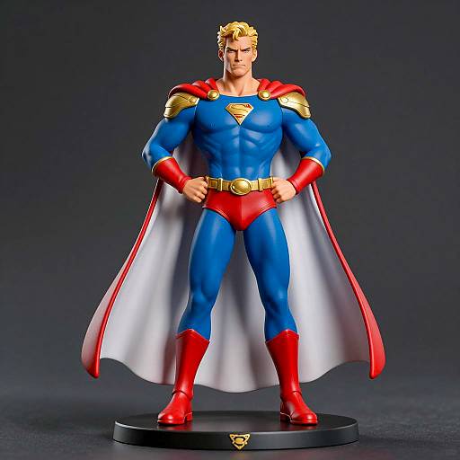 Realistic Muscular Superhero Statue Design