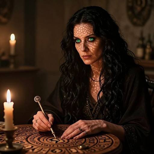 Mysterious Fortune Teller Portrait