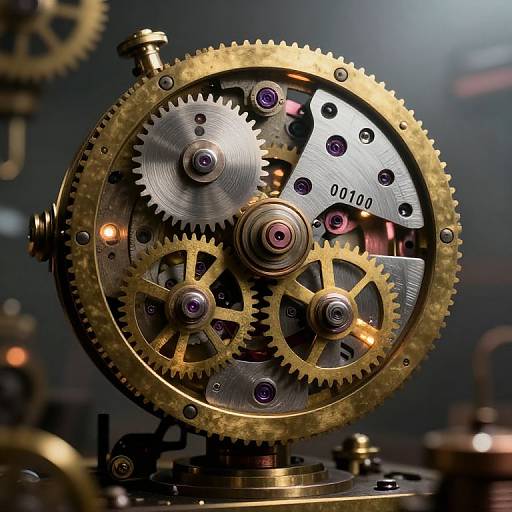 Steampunk Mechanical Clockwork Gears