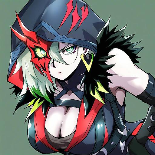 Illustration of Diabellstar the black witch, yu-gi-oh! in the style of D-m (dii emu)