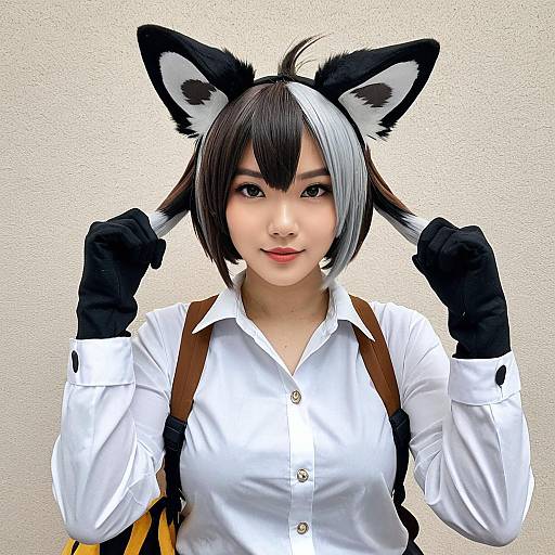 Cosplay photo of african wild dog (kemono friends). Costume clothes