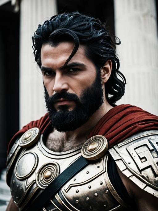 Man in Hephaestus Greek God Costume