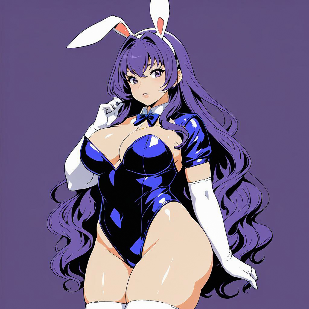 Embarrassed Bunny Girl Schoolgirl Character