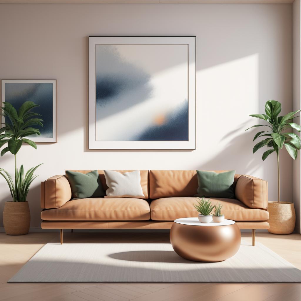 Cozy Minimalistic Living Room in 8K