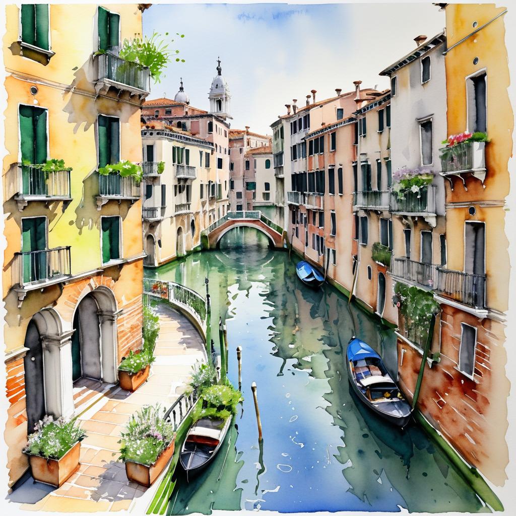 Venice: A Wet-in-Wet Urban Sketch