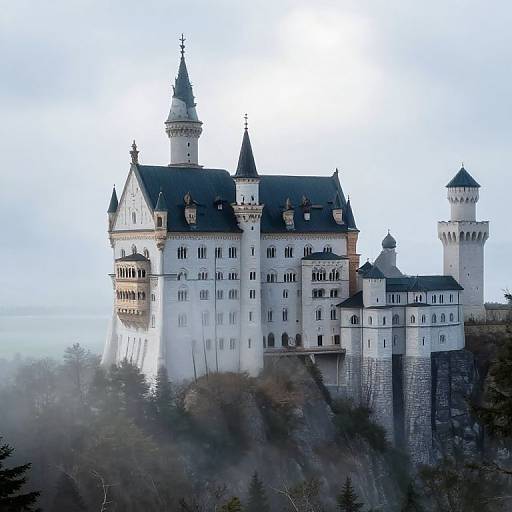 Majestic Castle on Floating Rock