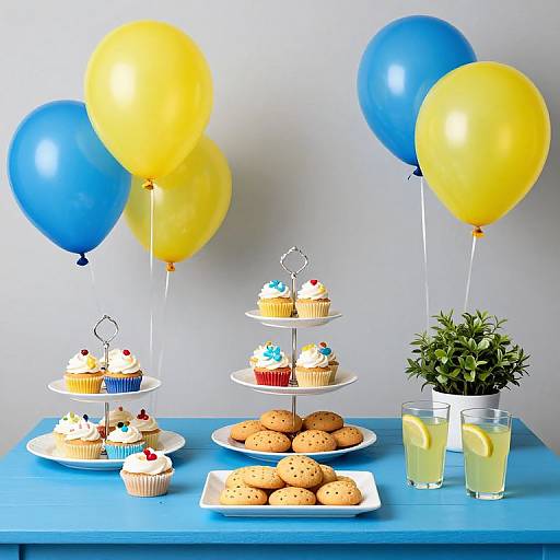 Festive Baby Shower with Balloons