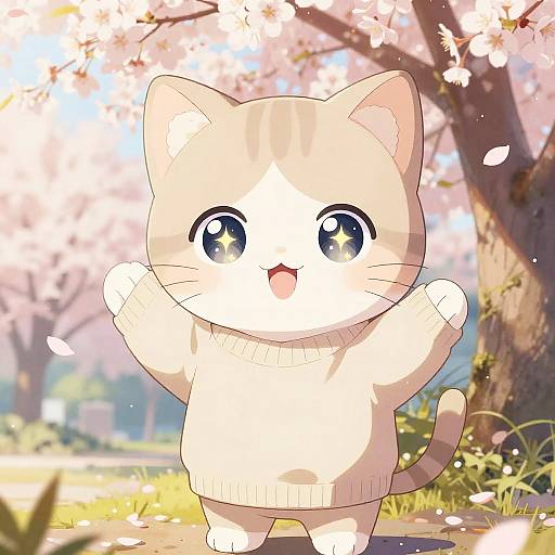 Cute Cat Boy Anime Character