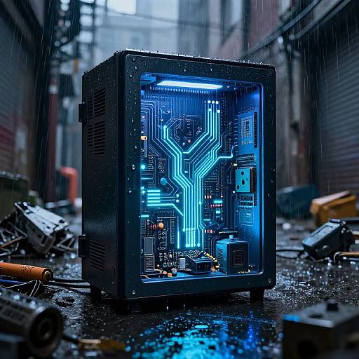 Edobox in Neon Rain Alley