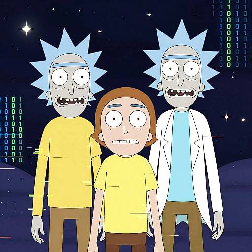 Rick and Morty Pixelated Digital Universe
