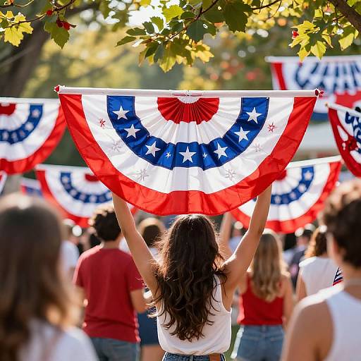 Patriotic Summer Celebration Scene