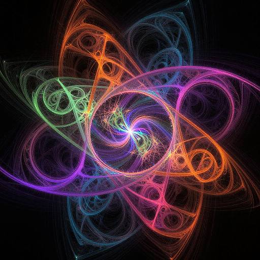 Kaleidoscopic AI Fractal Visualization