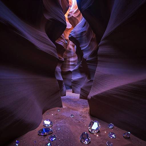 3D Render of Starlit Gem Canyon