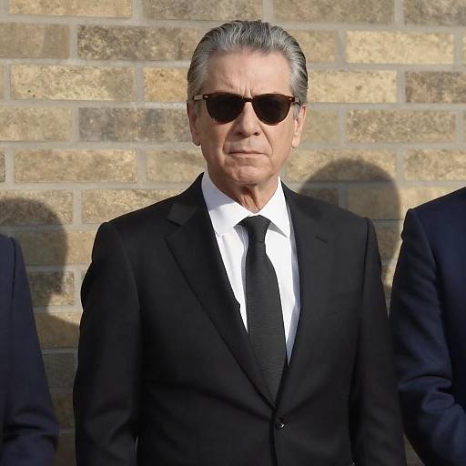 Sunglasses Man by Sunlit Brick Wall