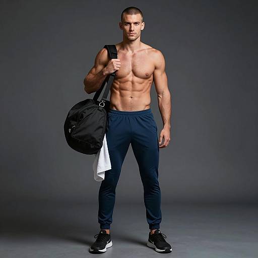 Ultra-Detailed Fitness Portrait of Man