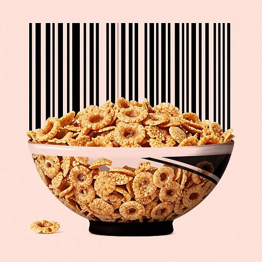 Abstract Cereal Bowl Code Art