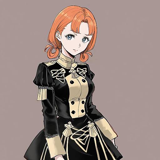Illustration of Annette fantine dominic, fire emblem in the style of Osakana (denpa yun'yun)