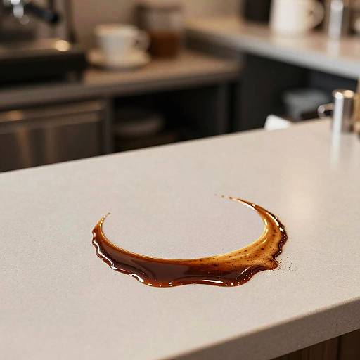 Crescent Espresso Spill in Coffee Shop