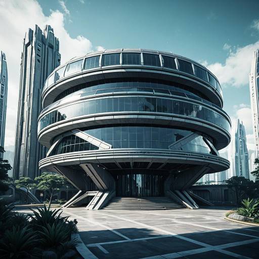 Futuristic Utopian Building Arcadia Vault