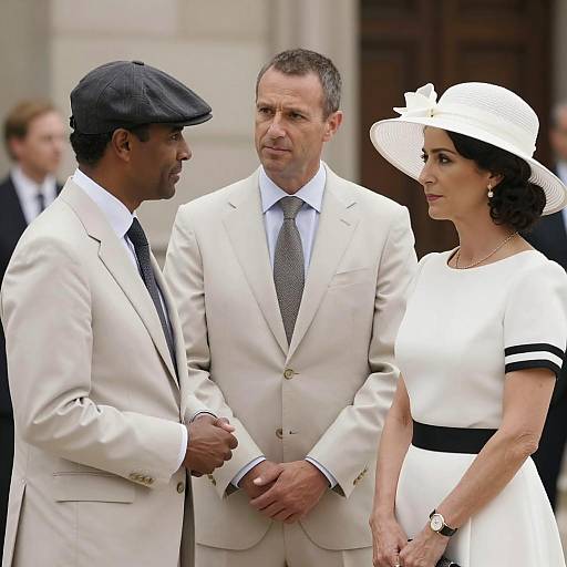 Stylish Trio: A Scene of Elegance