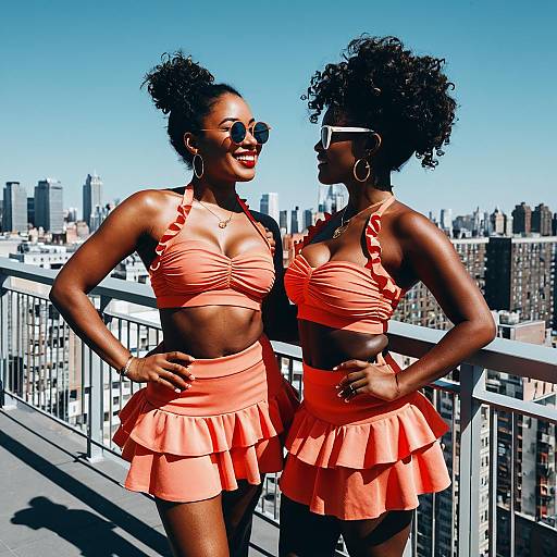 Summer Fashion on a Rooftop Terrace