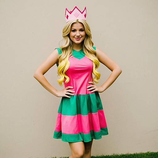 Young Woman in Fairly Odd Parents Costume