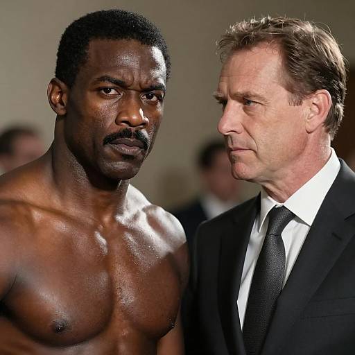 Dramatic Encounter Between Two Men