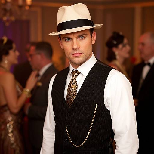 1920s Gatsby Party Portrait