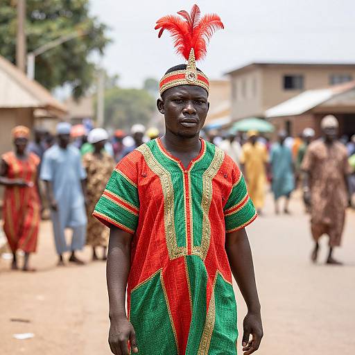 Igbo Man in Traditional Costume