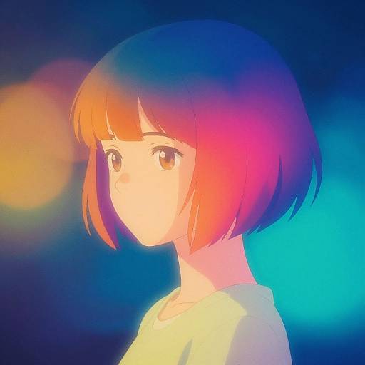 Cinematic Dreamlike Portrait with Triadic Colors