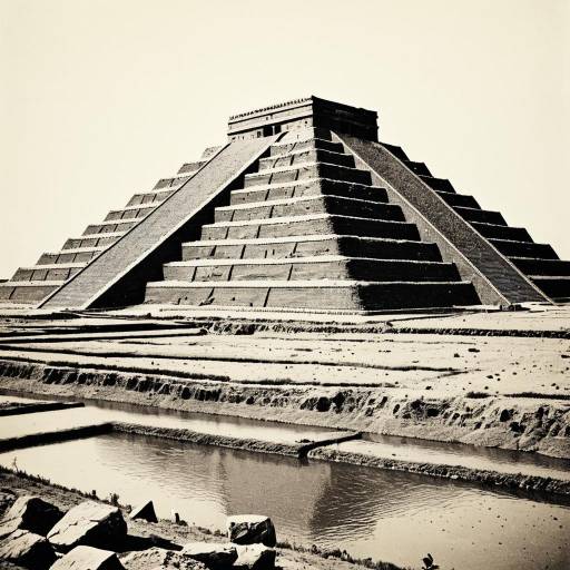 Mesopotamian Ziggurat in Floodplain Landscape