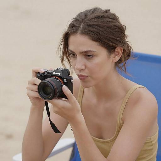 Candid Beach Photography of a Woman