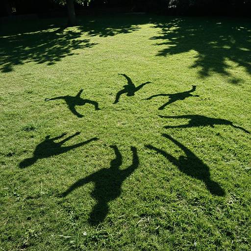 Dancing Shadows in Sunlit Meadow