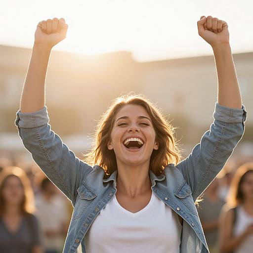 Radiant Celebration of Victory