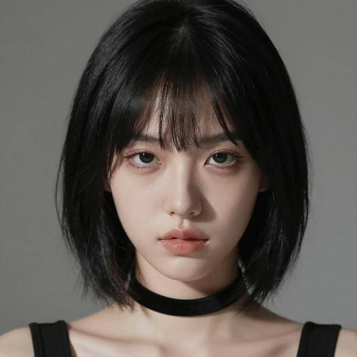 Dramatic Portrait of a Young Woman