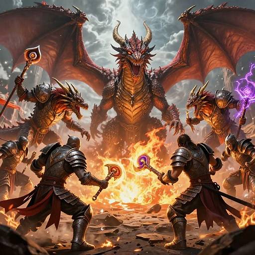 Epic Fantasy Battle Scene