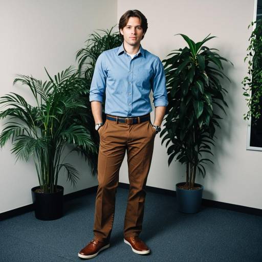 Casual Office Attire Male Portrait