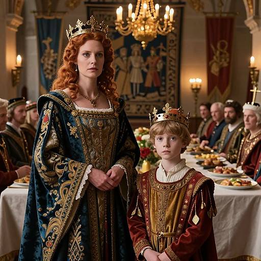 Medieval Royal Family State Banquet