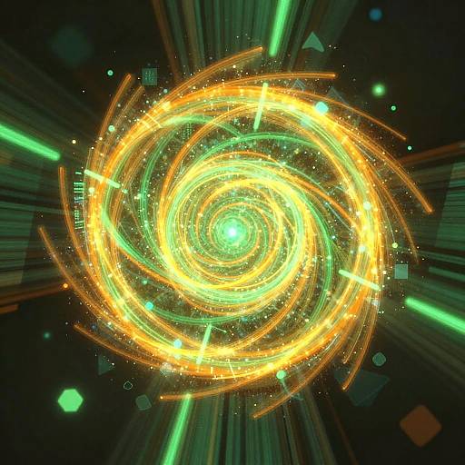 Vibrant Abstract Energy Visualization