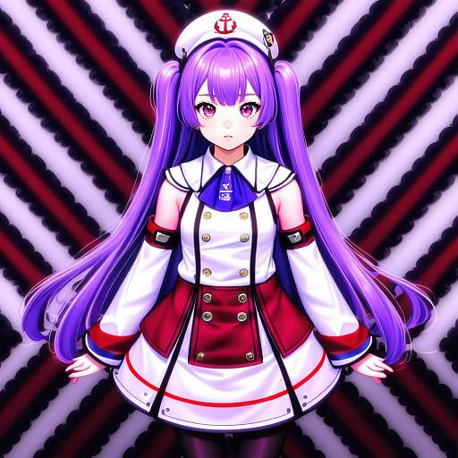 Illustration of Ajax (azur lane), azur lane in the style of Deadnooodles