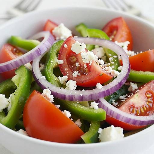 Vibrant Fresh Vegetable Salad Close-Up