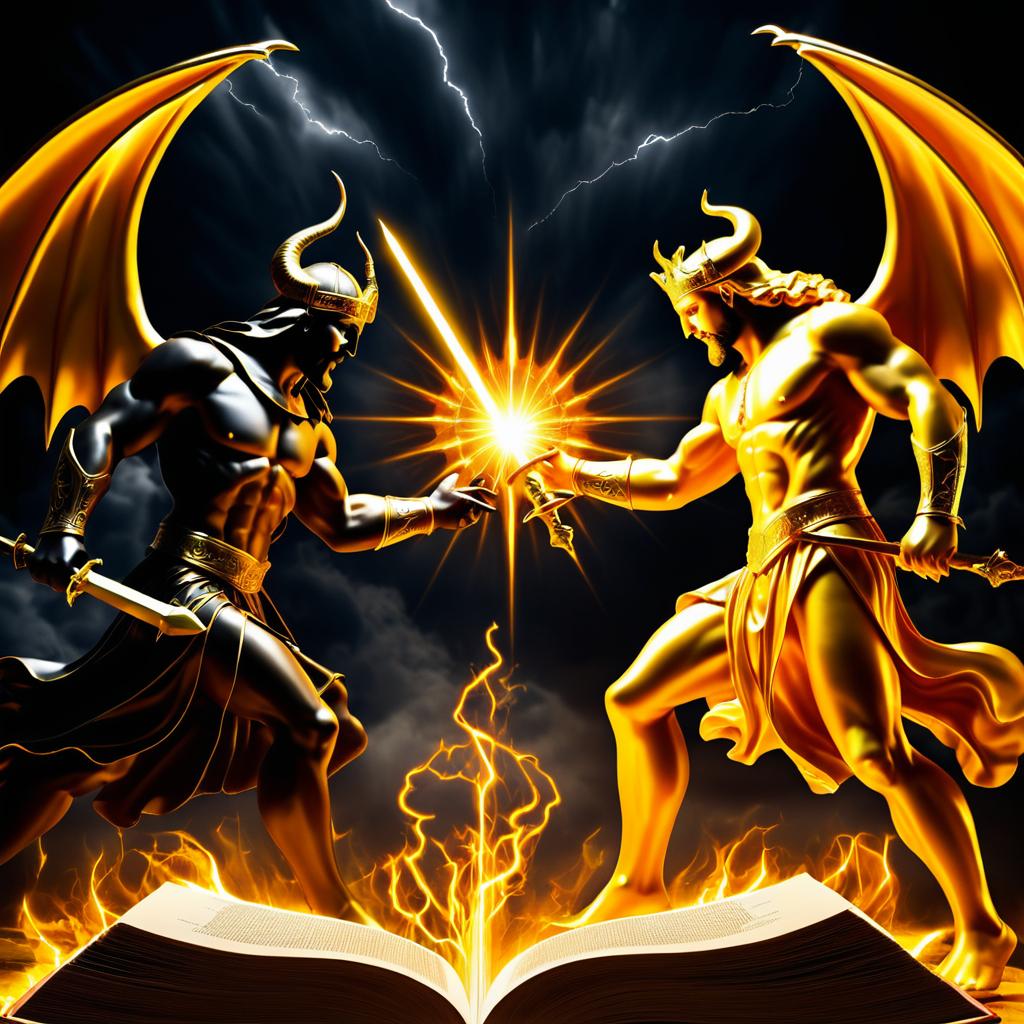 Epic Duel of God and the Devil