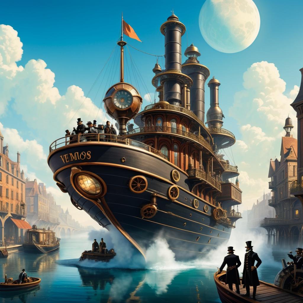 Captain Nemo's Steampunk Adventure in the City