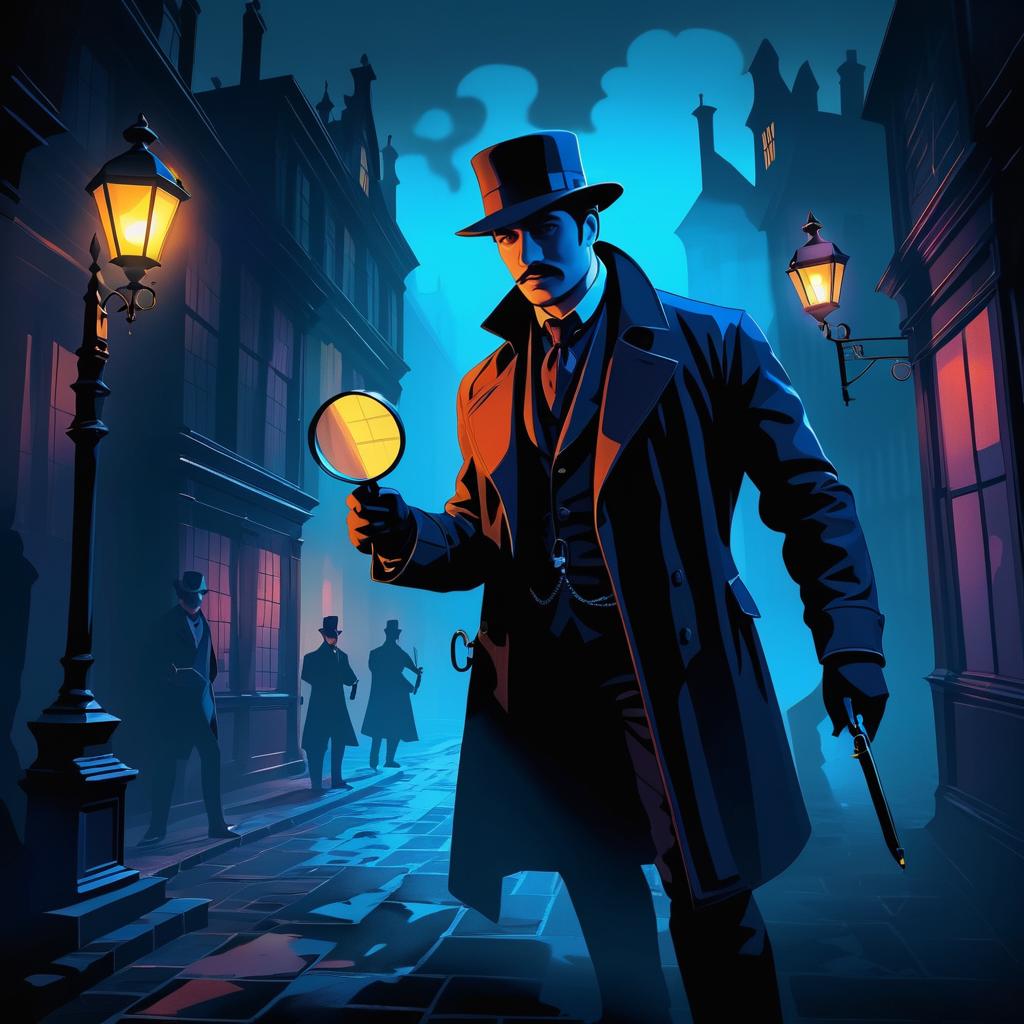 Cinematic Noir Detective in Victorian Mystery