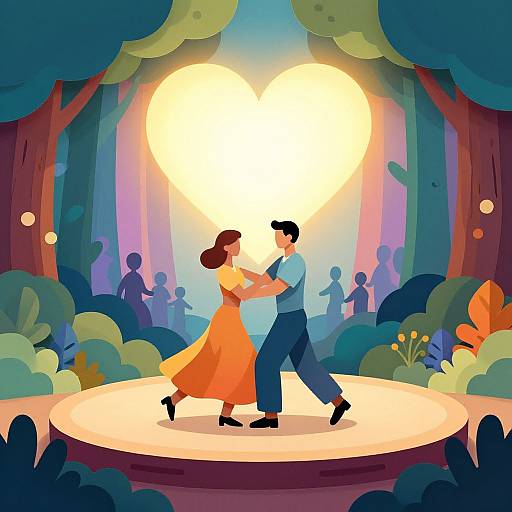 Paper-Cut Dance in Magical Forest