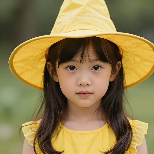 Close-Up of Young Yellow Witch