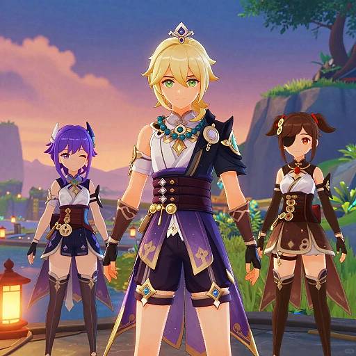 Crimson Dawn Lanterns: Aether and Companions