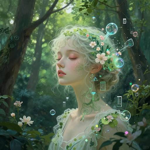 Dreamlike Avatar in Surreal Data Forest